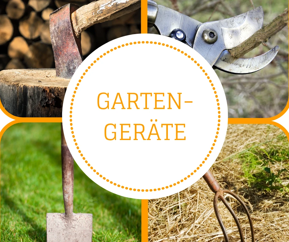 Gartengeräte für den Garten